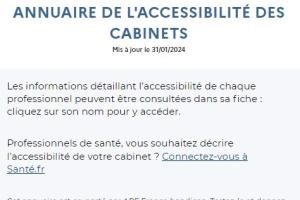 Annuaire accessibilité des cabinets